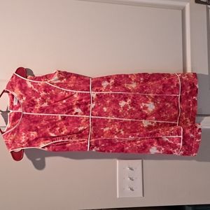 Calvin Klein Pink and White Dress